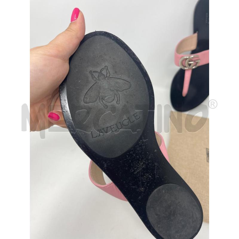 SANDALI DONNA GUCCI ROSA GG  | Mercatino dell'Usato Roma cinecitta' 3