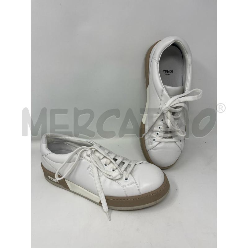 SCARPE DONNA FENDI BIANCHE BEIGE SOTT  | Mercatino dell'Usato Roma cinecitta' 1