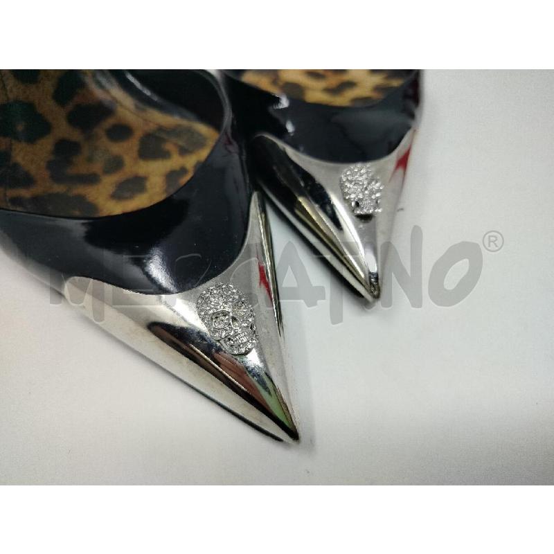 SCARPE DONNA PHILIPP PLEIN NERE VERNICE PUNTA ARGENTATA | Mercatino dell'Usato Roma cinecitta' 4