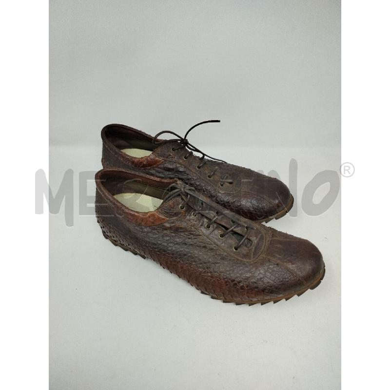 SCARPE UOMO GIANNI BRAVO PITONE MARRONE | Mercatino dell'Usato Roma cinecitta' 2