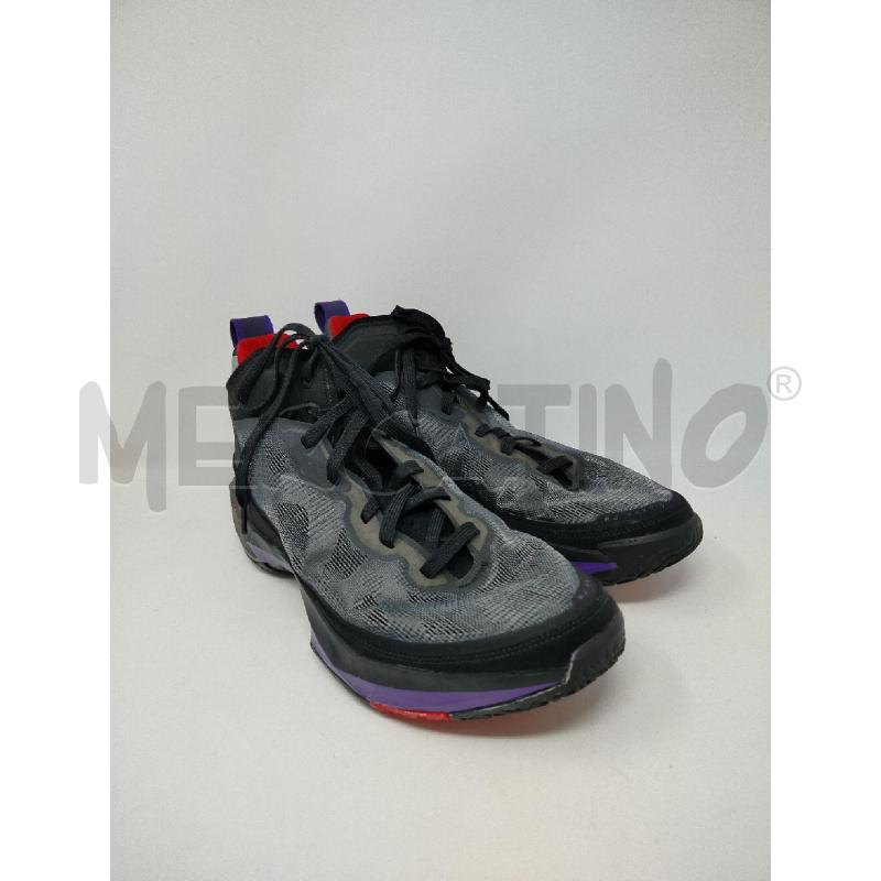 SCARPE UOMO NIKE JORDAN GRIGIE RETE DETT VIOLA NERE | Mercatino dell'Usato Roma cinecitta' 1