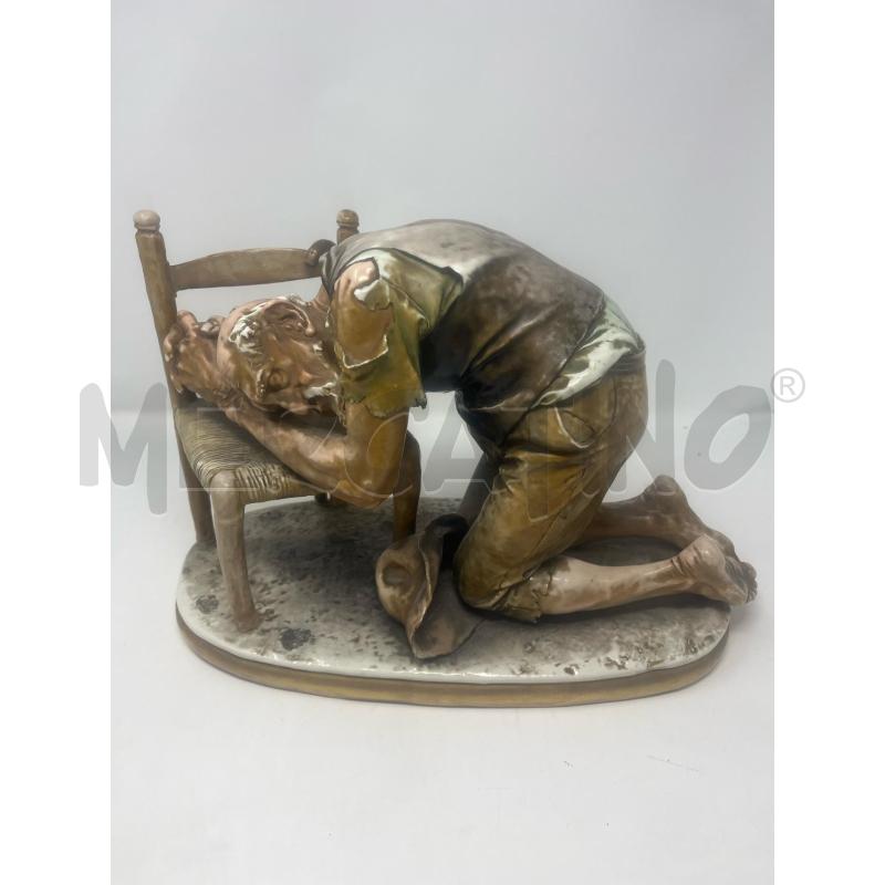 SCULTURA ANZIANO CAPODIMONTE GIUSEPPE CAPPE' | Mercatino dell'Usato Roma cinecitta' 1