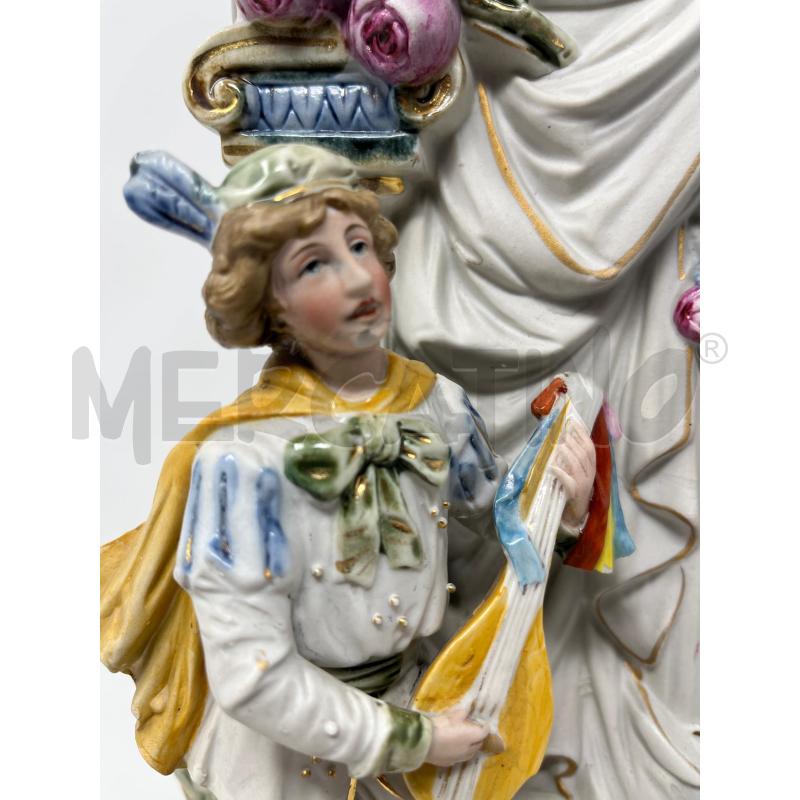 SCULTURA OROLOGIO BISQUIT PORC SUONATORE SCALINATA DA REV | Mercatino dell'Usato Roma cinecitta' 3
