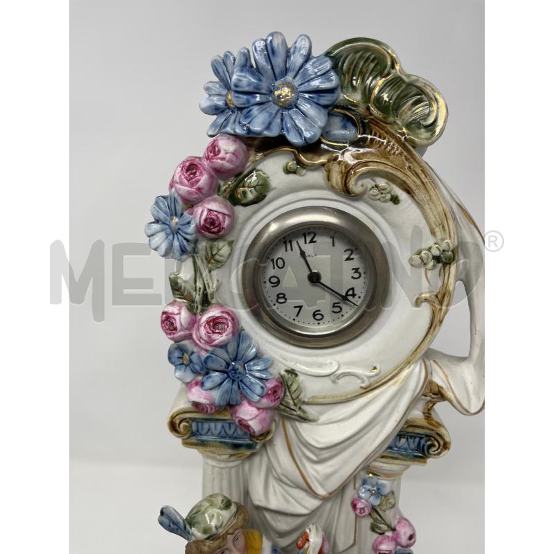 SCULTURA OROLOGIO BISQUIT PORC SUONATORE SCALINATA DA REV | Mercatino dell'Usato Roma cinecitta' 4