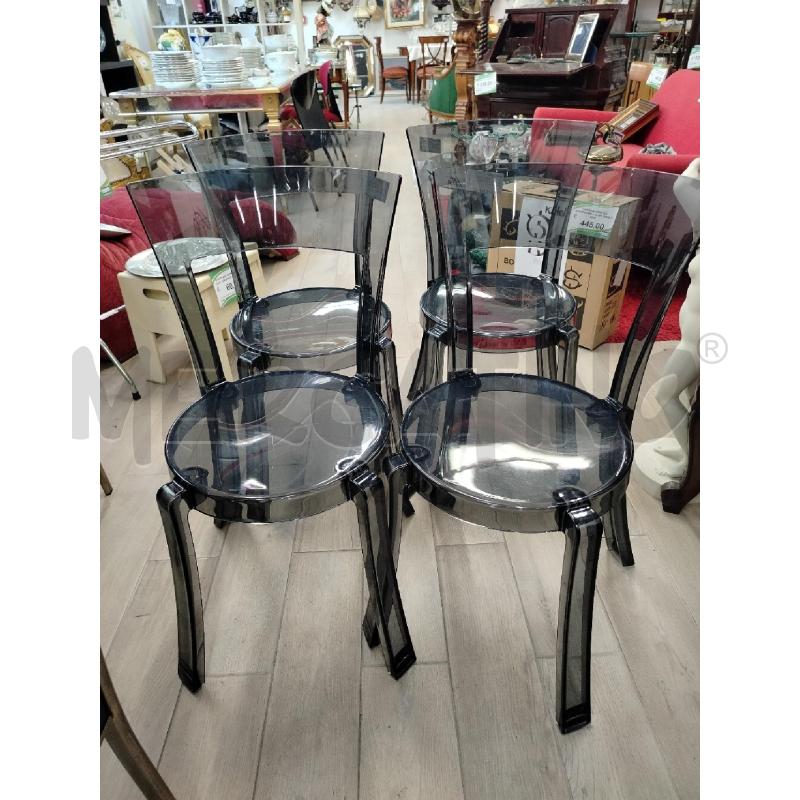 SEDIE PZ. 4 IKEA NERE FUMÈ STEIN  | Mercatino dell'Usato Roma cinecitta' 1