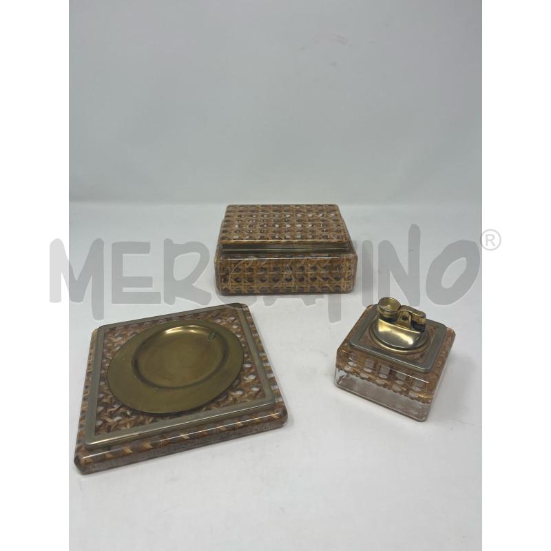 SET DA FUMO LUCITE PAGLIA DI VIENNA 3 PZ | Mercatino dell'Usato Roma cinecitta' 1