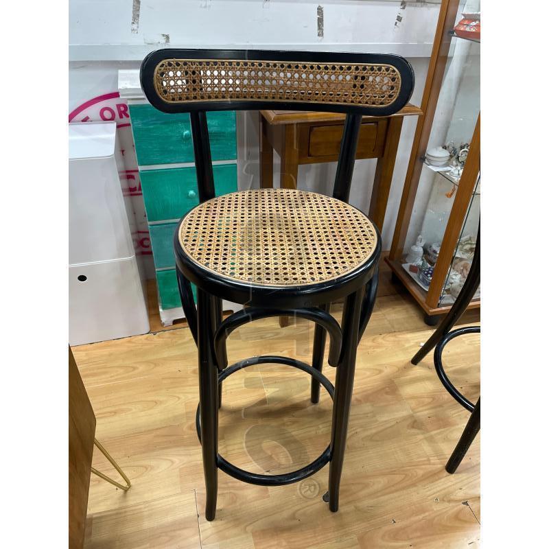 SGABELLO NERO LACCATO THONET C | Mercatino dell'Usato Roma cinecitta' 1