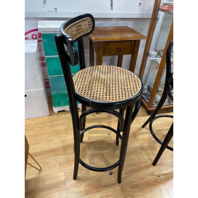 SGABELLO NERO LACCATO THONET C | Mercatino dell'Usato Roma cinecitta' 2