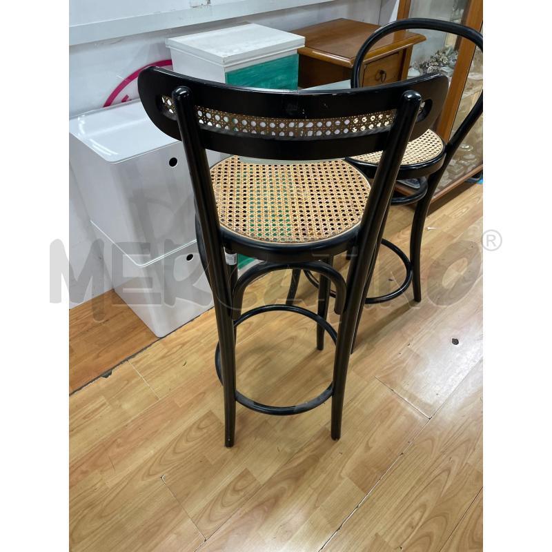 SGABELLO NERO LACCATO THONET C | Mercatino dell'Usato Roma cinecitta' 3