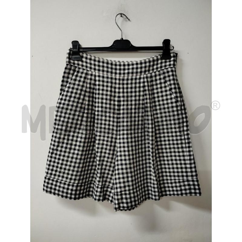 SHORTS DONNA LUISA SAPGNOLI QUADRETTI BIANCO NERI | Mercatino dell'Usato Roma cinecitta' 1