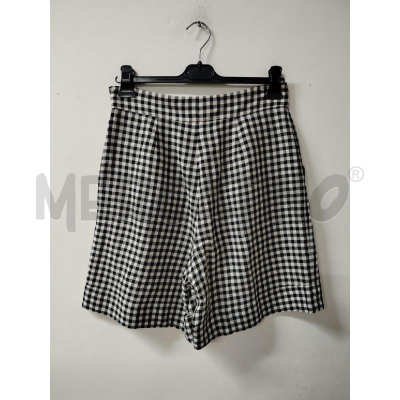 SHORTS DONNA LUISA SAPGNOLI QUADRETTI BIANCO NERI | Mercatino dell'Usato Roma cinecitta' 2