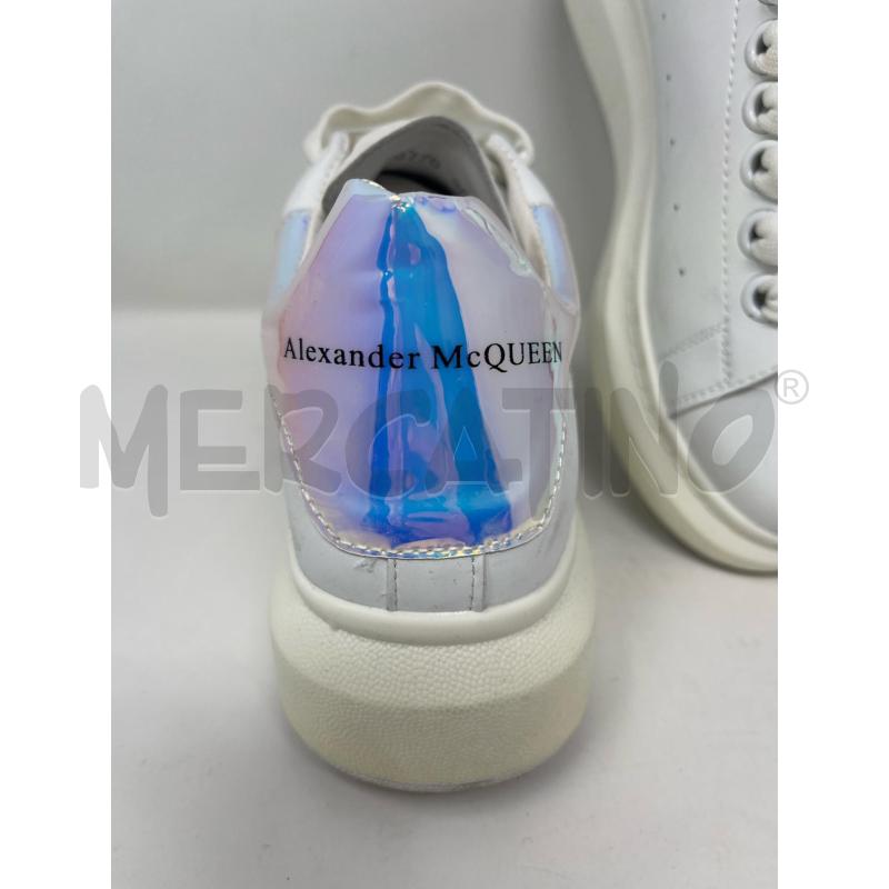 SNEAKERS DONNA ALEXANDER MCQUEEN BIANCHE DIETRO ROSA METALLIZZATO  | Mercatino dell'Usato Roma cinecitta' 2