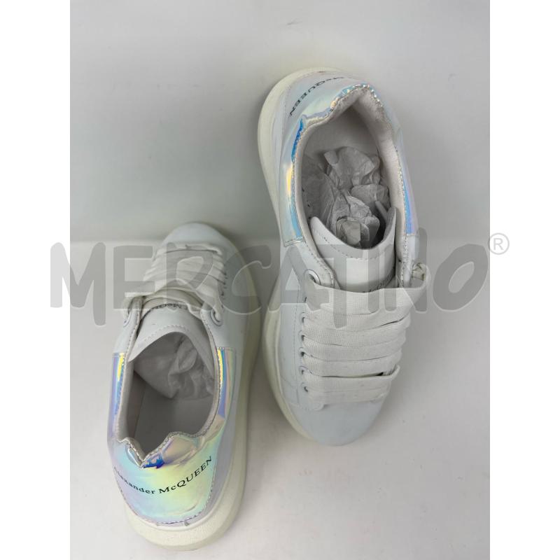 SNEAKERS DONNA ALEXANDER MCQUEEN BIANCHE DIETRO ROSA METALLIZZATO  | Mercatino dell'Usato Roma cinecitta' 3
