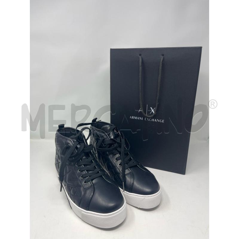 SNEAKERS DONNA ARMANI EXCHANGE NERE ALTE | Mercatino dell'Usato Roma cinecitta' 1