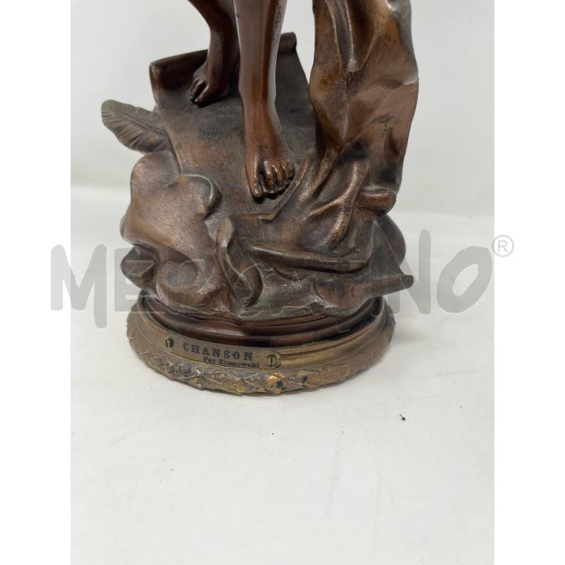 STATUA CHANSON PAR KOSSOWSKI BRONZO | Mercatino dell'Usato Roma cinecitta' 3