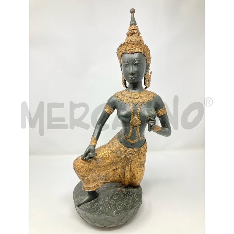 STATUA INDONESIANA BRONZO DORATO | Mercatino dell'Usato Roma cinecitta' 1