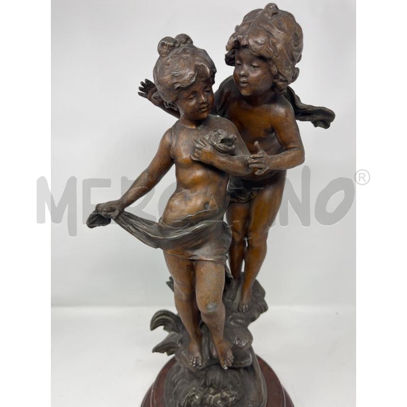STATUA LE NID BRONZO AUGUST MOREAU  | Mercatino dell'Usato Roma cinecitta' 3