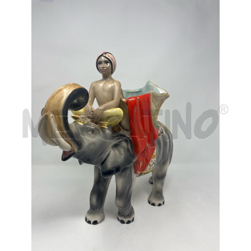 STATUA PORTA FASO ELEFANTE CER  | Mercatino dell'Usato Roma cinecitta' 1