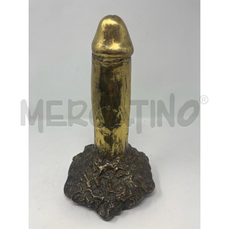 STATUETTA DONNA IN VESTI FALLICHE BRONZO/OTTONE  | Mercatino dell'Usato Roma cinecitta' 2