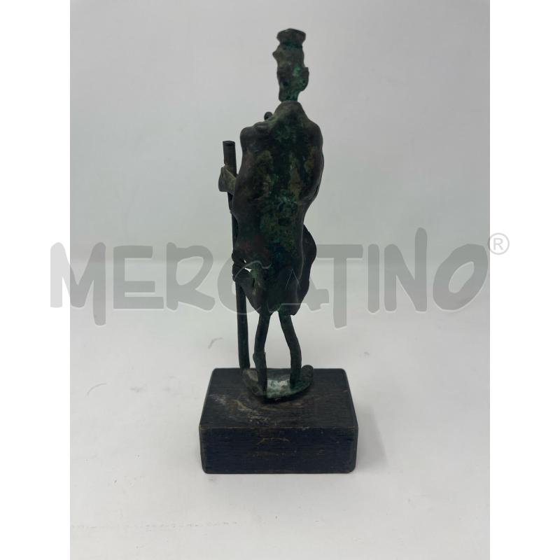 STATUETTA FRANCO D'ASPRO CAPO TRIBÙ BRONZO SARDO   | Mercatino dell'Usato Roma cinecitta' 2