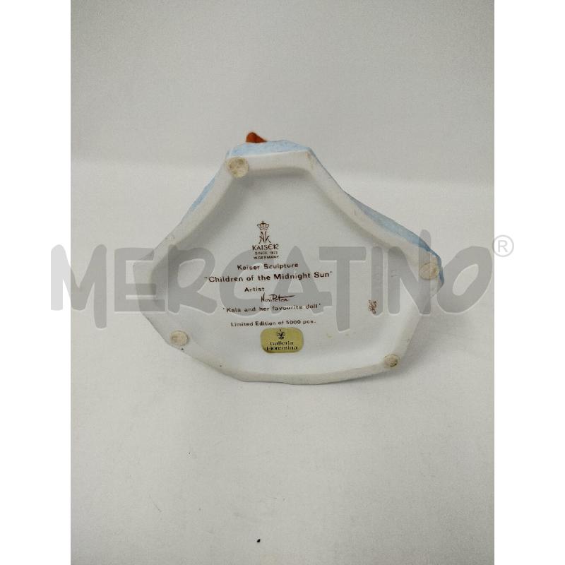 STATUINA  BAMBINA SEDUTA KAISER | Mercatino dell'Usato Roma cinecitta' 2