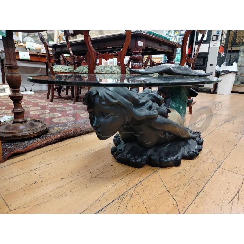 TAVOLINO DA CAFFÈ SCULTURA SIRENA RESINA | Mercatino dell'Usato Roma cinecitta' 1