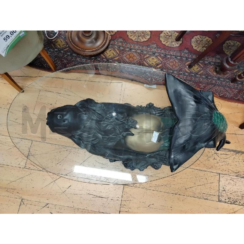 TAVOLINO DA CAFFÈ SCULTURA SIRENA RESINA | Mercatino dell'Usato Roma cinecitta' 2