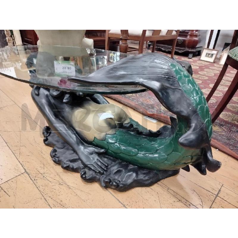 TAVOLINO DA CAFFÈ SCULTURA SIRENA RESINA | Mercatino dell'Usato Roma cinecitta' 3