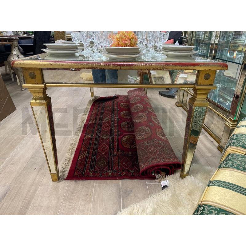 TAVOLO RETTANGOLARE PIANO SPECCHIO BORDO LEGNO | Mercatino dell'Usato Roma cinecitta' 3