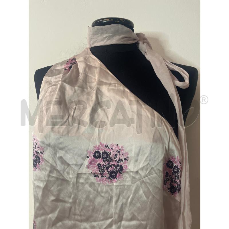 TOP SCERVINO ROSA MONOSPALLA FIORI SETA | Mercatino dell'Usato Roma cinecitta' 2