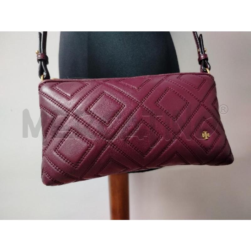 TRACOLLA DONNA TORY BURCH BORDEAUX LOGO DOR | Mercatino dell'Usato Roma cinecitta' 2