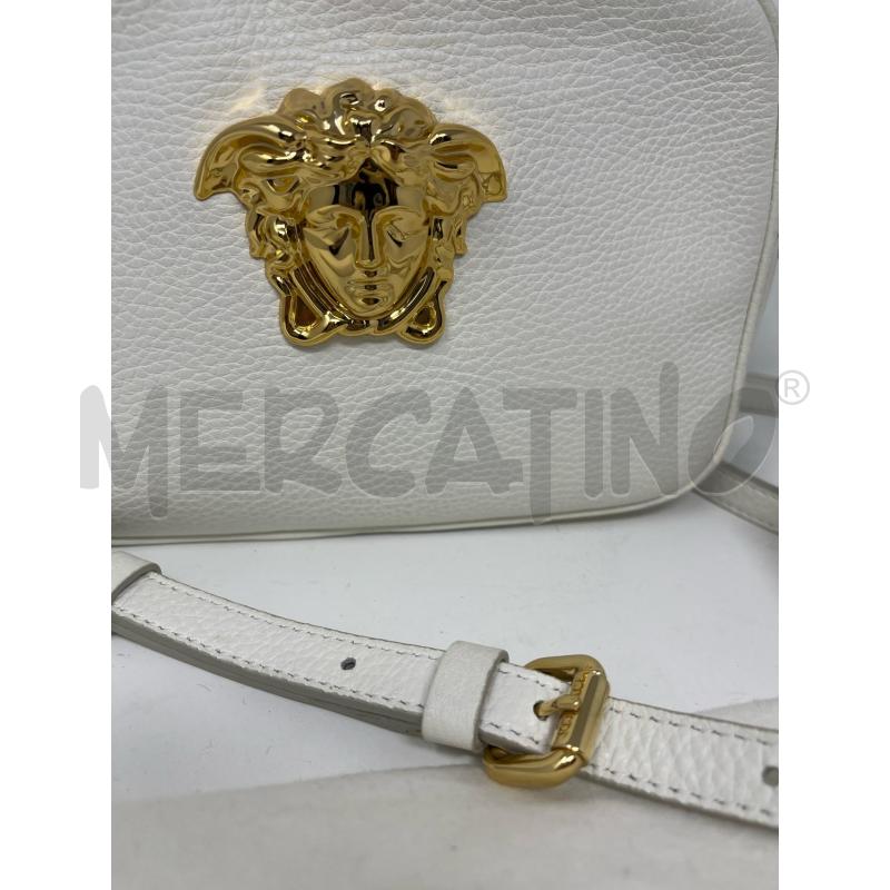 TRACOLLA DONNA VERSACE PELLE BIANCA TESTA MEDUSA | Mercatino dell'Usato Roma cinecitta' 2