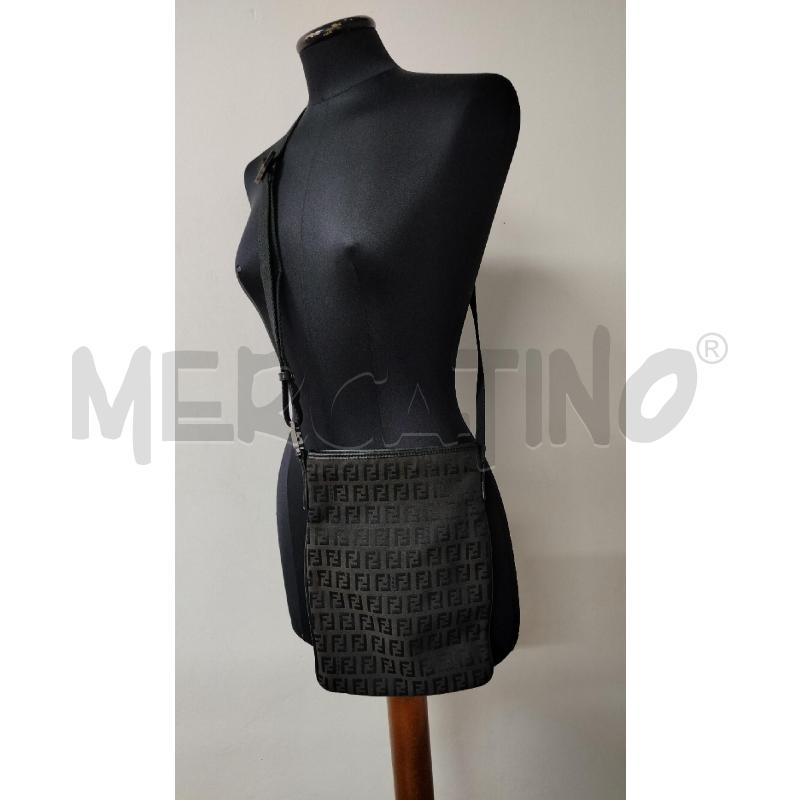TRACOLLINA FENDI MARRONE MONOGRAM NERO | Mercatino dell'Usato Roma cinecitta' 1