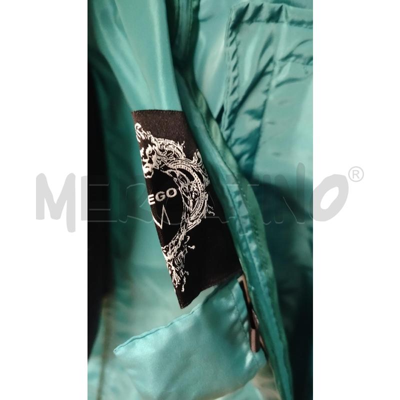 TRENCH DONNA DIEGO VERDE ACQUA SATIN | Mercatino dell'Usato Roma cinecitta' 3