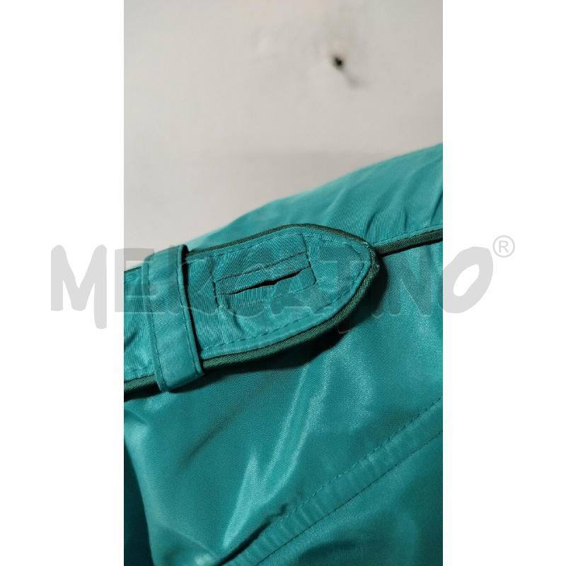 TRENCH DONNA DIEGO VERDE ACQUA SATIN | Mercatino dell'Usato Roma cinecitta' 4