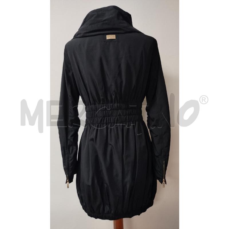 TRENCH DONNA ELISABETTA FRANCHI NERO ZIP DORATA | Mercatino dell'Usato Roma cinecitta' 2