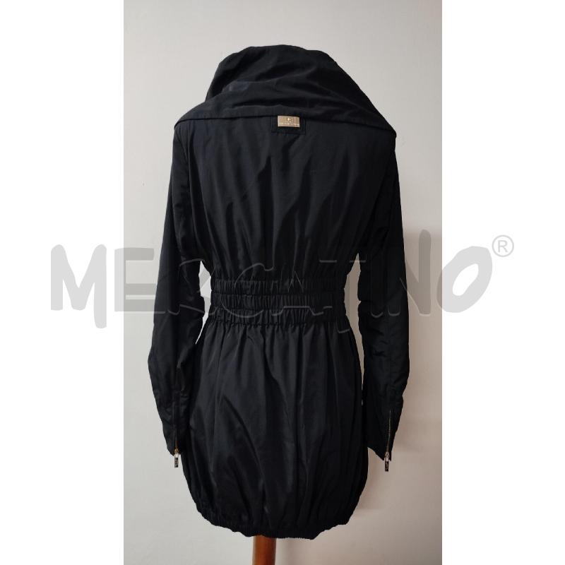 TRENCH DONNA ELISABETTA FRANCHI NERO ZIP DORATA | Mercatino dell'Usato Roma cinecitta' 2