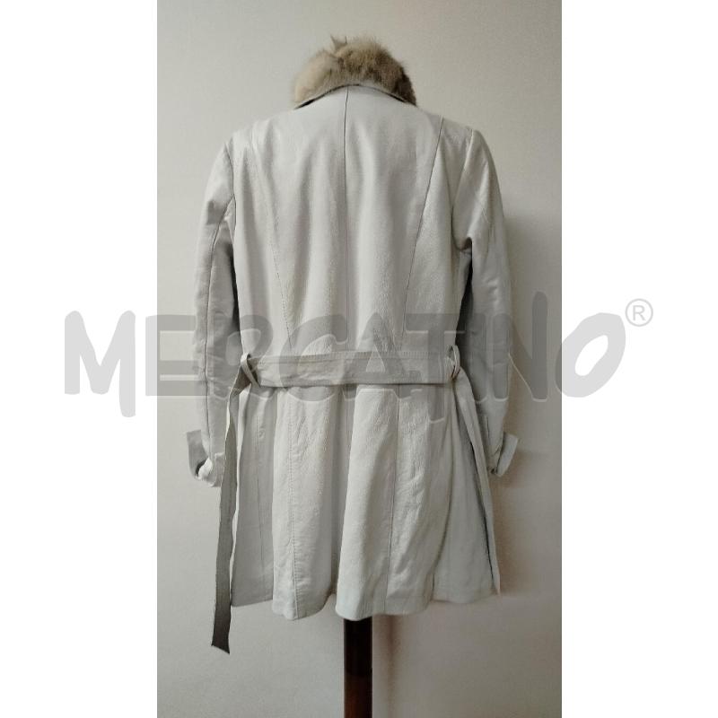 TRENCH DONNA PELLE HFN BIANCA PELLICCIA | Mercatino dell'Usato Roma cinecitta' 2