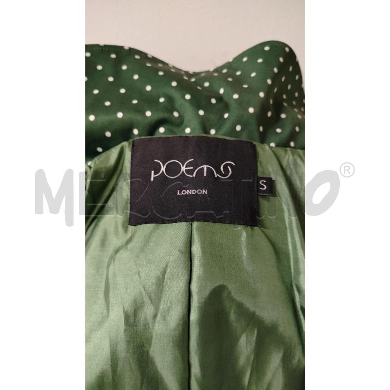 TRENCH DONNA POEM LONDON VERDE SCURO POIS BIANC  | Mercatino dell'Usato Roma cinecitta' 3
