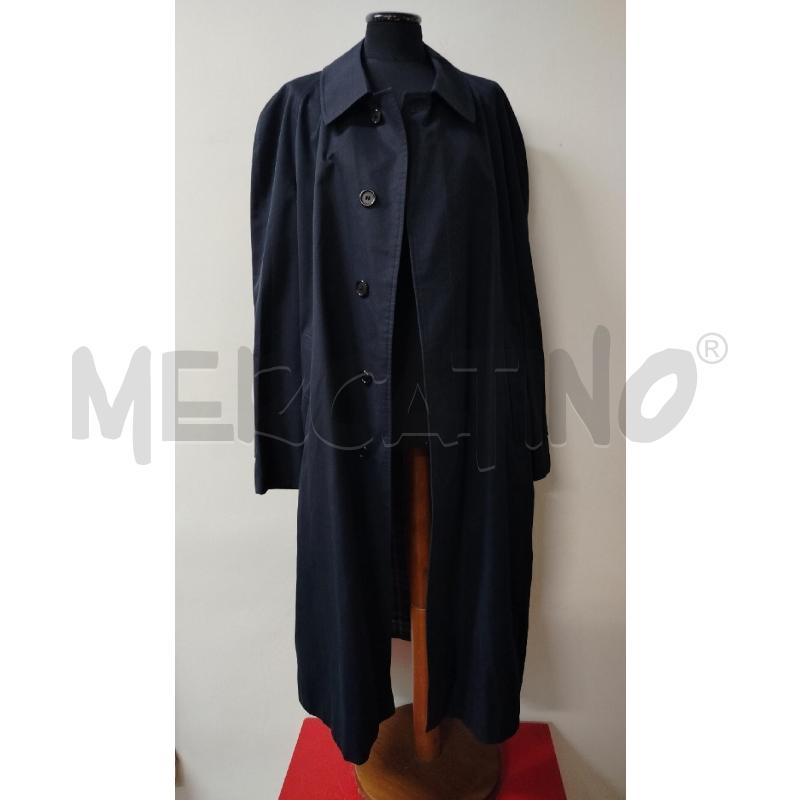 TRENCH UOMO BURBERRY BLU NOTTE INT CHECK BLU | Mercatino dell'Usato Roma cinecitta' 1