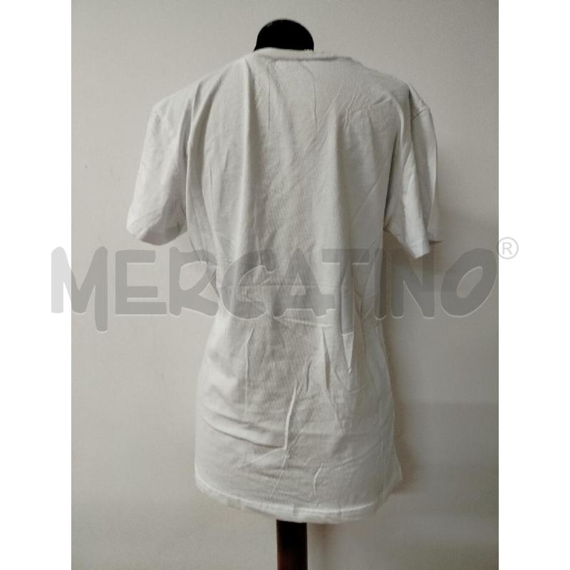 T SHIRT DONNA JOHN GALLIANO BIANCA STAMPA BOTTONI NERI | Mercatino dell'Usato Roma cinecitta' 2