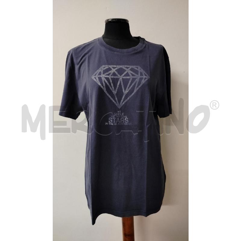 T SHIRT UOMO DIOR BLU SCURA STAMPA DIAMANTE | Mercatino dell'Usato Roma cinecitta' 1