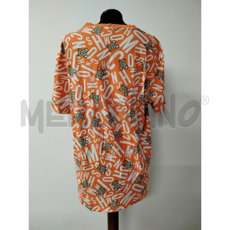 T SHIRT UOMO MOSCHINO ARANCIO SCRITTE BAINCHE ORSTTI | Mercatino dell'Usato Roma cinecitta' 2