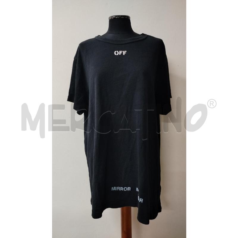 T SHIRT UOMO OFF-WHITE NERA LOGO BIANCO SCHIENA | Mercatino dell'Usato Roma cinecitta' 1