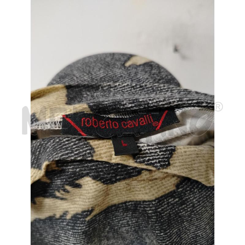 T SHIRT UOMO ROBERTO CAVALLI BEIGE UCCELLO NERO GRIGIO | Mercatino dell'Usato Roma cinecitta' 4