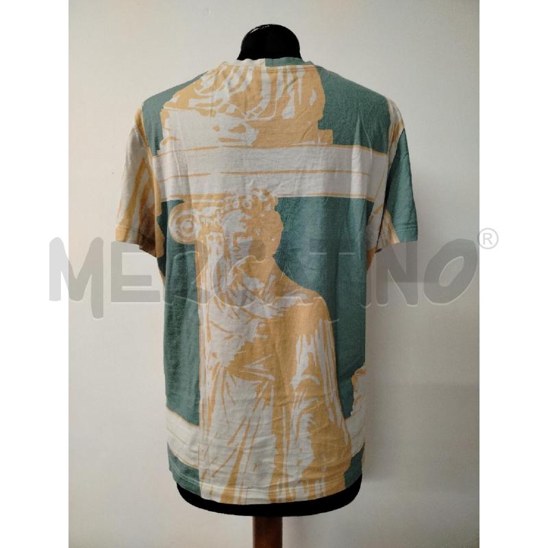 T SHIRT UOMO SALVATORE FERRAGAMO VERDE STATUA ARANCIONE | Mercatino dell'Usato Roma cinecitta' 2
