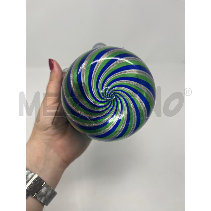 VASETTO  LINEA VALENTINA MURANO VETRO VERD BLU  | Mercatino dell'Usato Roma cinecitta' 3