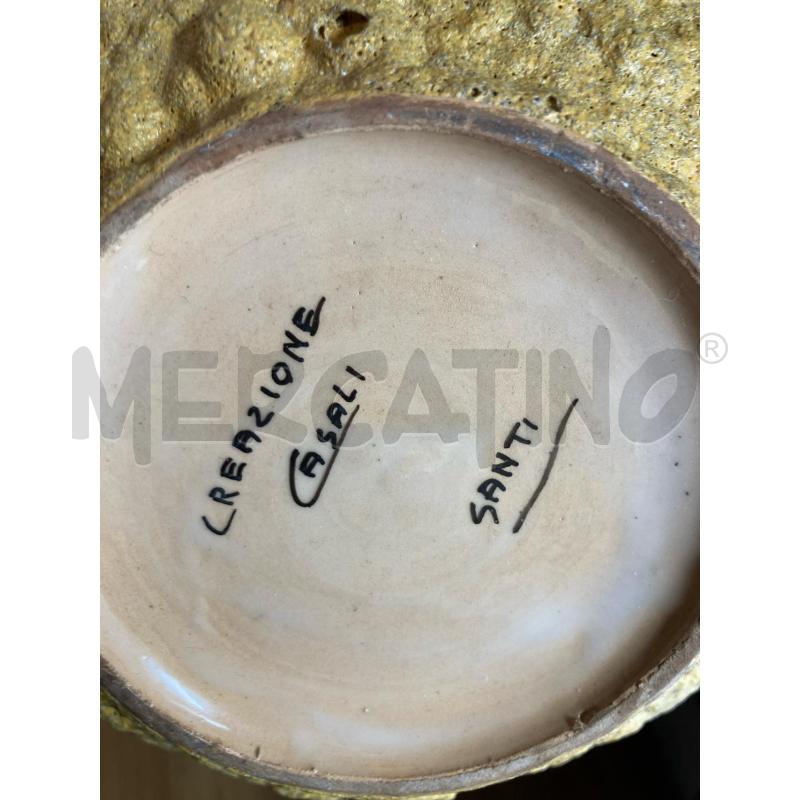 VASO CERAMICA POLICROMA I SANTI CASALI | Mercatino dell'Usato Roma cinecitta' 3