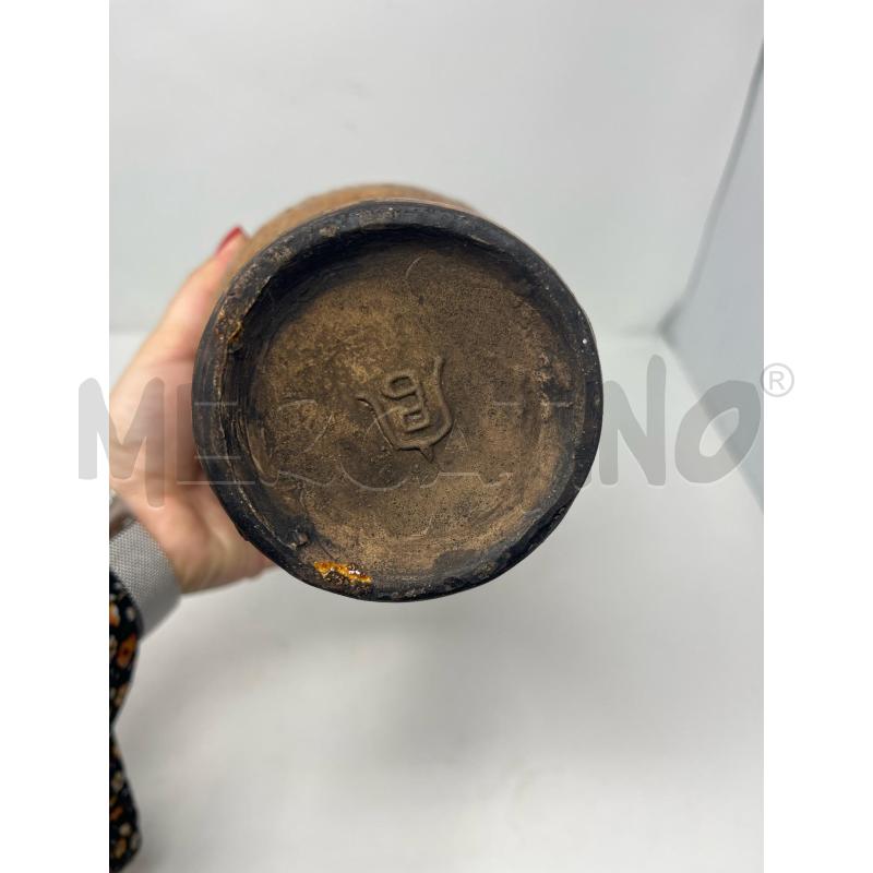 VASO CINESE MARRONCINO DRAGONE RILIEVO | Mercatino dell'Usato Roma cinecitta' 4