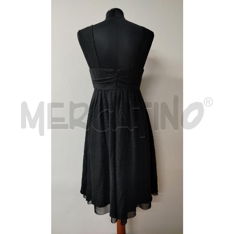 VESTITO DONNA ARMANI COLLEZIONI NERO RICAMI ROMBI ONDULATI | Mercatino dell'Usato Roma cinecitta' 2
